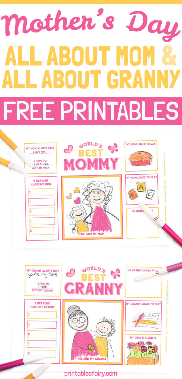 Free Printable Mother's Day Questionnaire