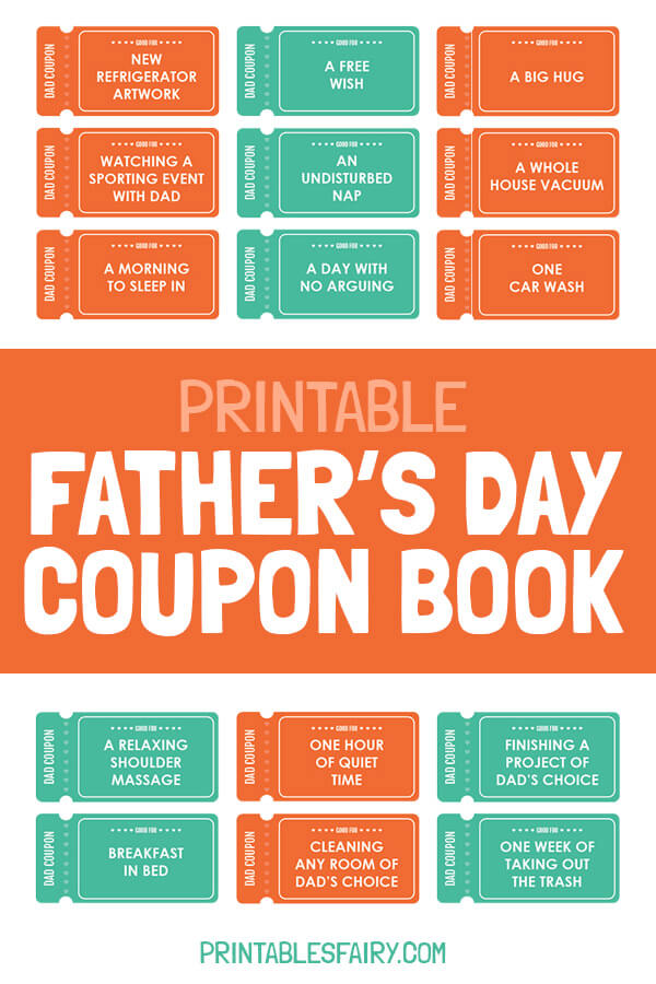 Father's Day Coupon Book