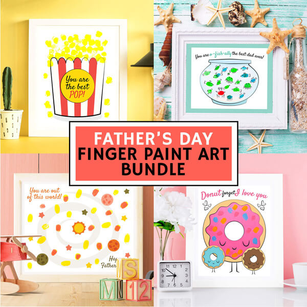 Father's Day Finger Painting Bundle