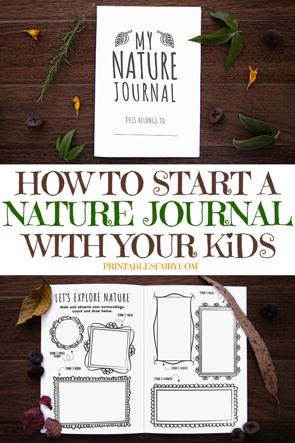 Printable Nature Journal Cover, 8.5 x 11