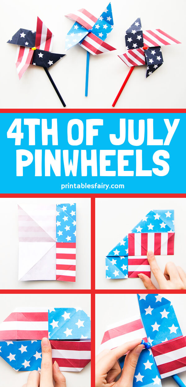 DIY 4th of July Pinwheels