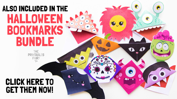 Halloween bookmarks bundle