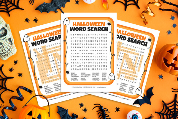 Halloween Word Search