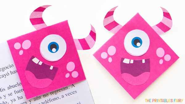 Pink Monster Bookmark