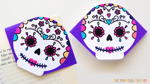 Sugar Skull Corner Bookmarks