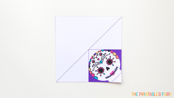 Print and cut the sugar skull bookmark template