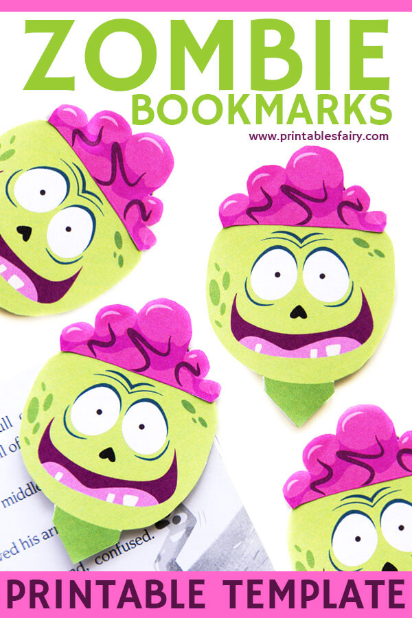 Zombie Bookmarks Printable Template