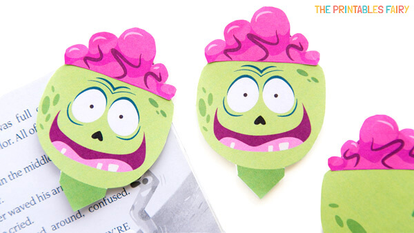 Printable Zombie Bookmarks