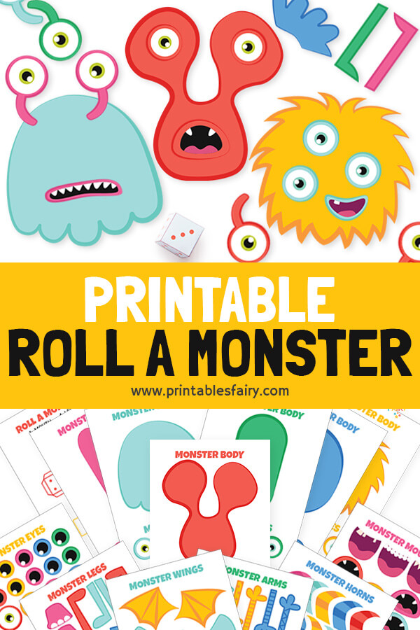 Roll a Monster Printable