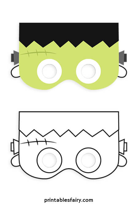 Frankenstein printable masks