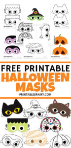 Printable Halloween Masks for Kids - The Printables Fairy