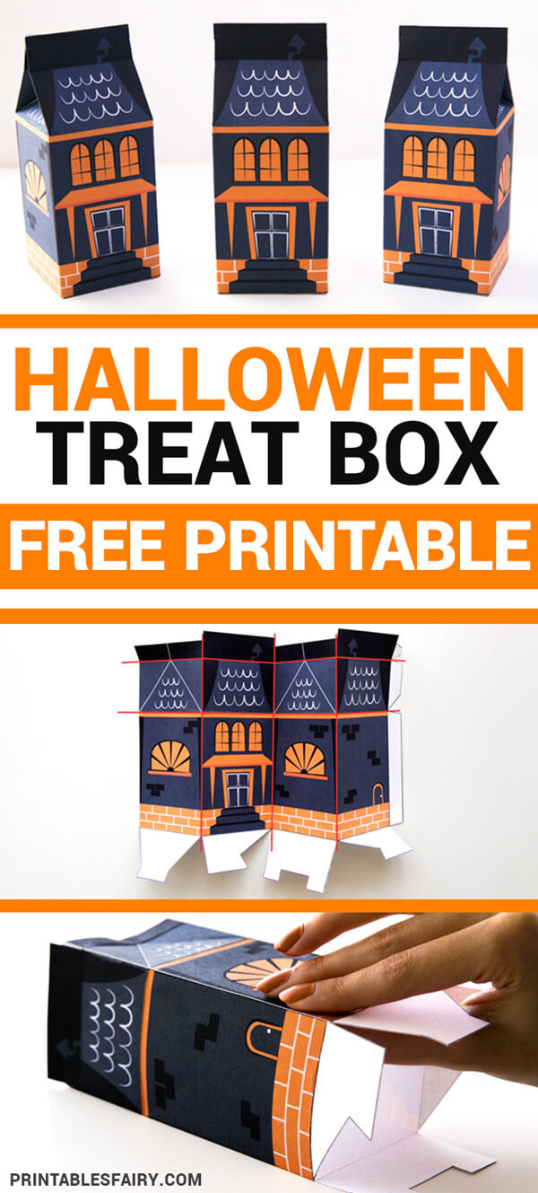 Free Printable Halloween Treat Box