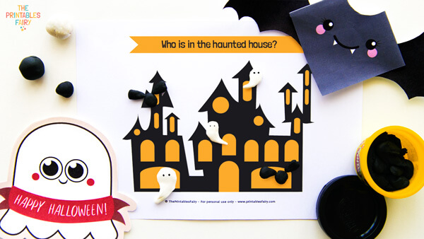 Haunted House Playdough Mats