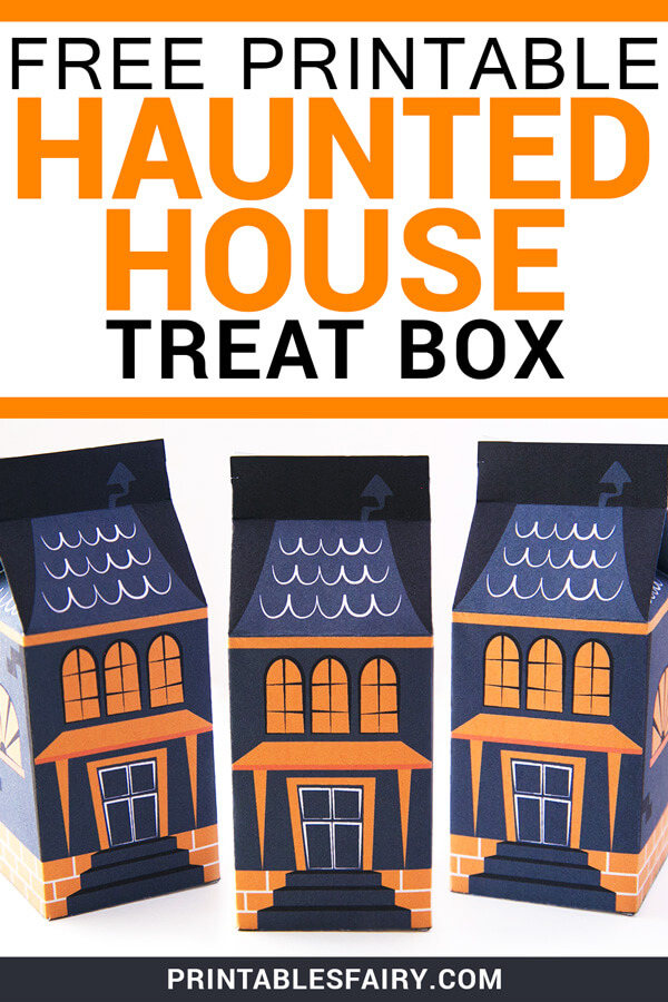 Haunted House Treat Box Printable