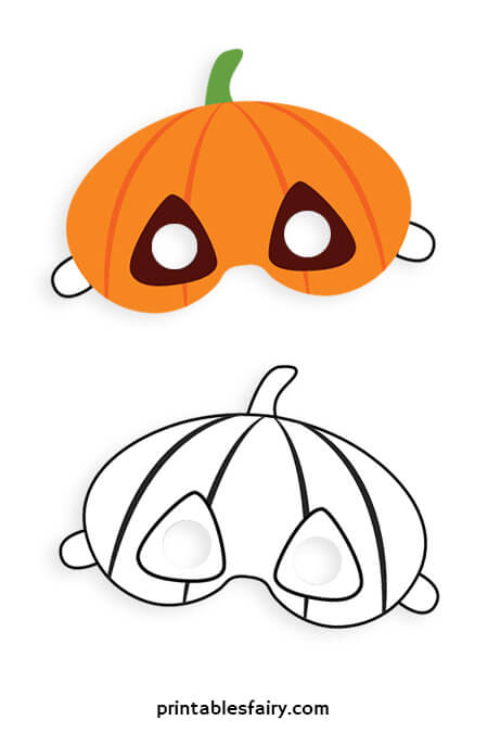 Jack-O-Lantern printable masks