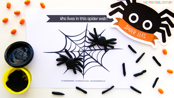 Spider Playdough Mats