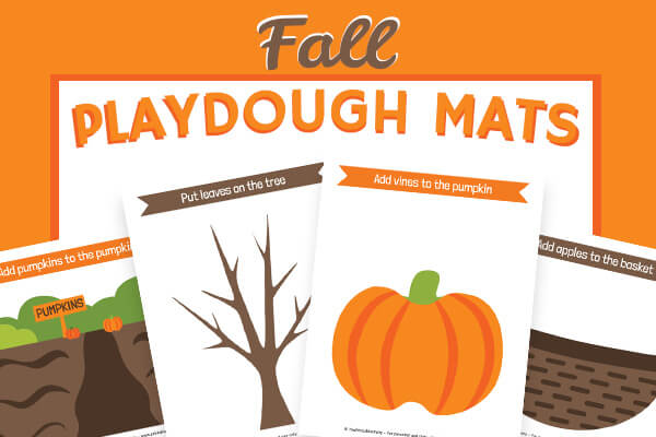 Fall Playdough Mats {Free Printables} - The Printables Fairy