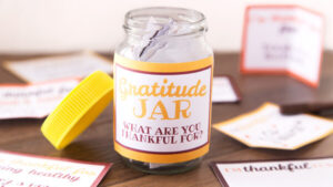Printable DIY Gratitude Jar - The Printables Fairy