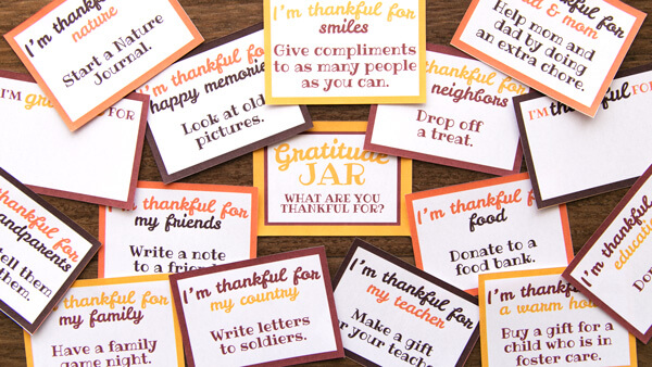 Thankful Jar Printables