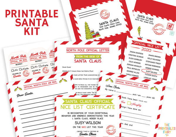 Printable Santa Kit