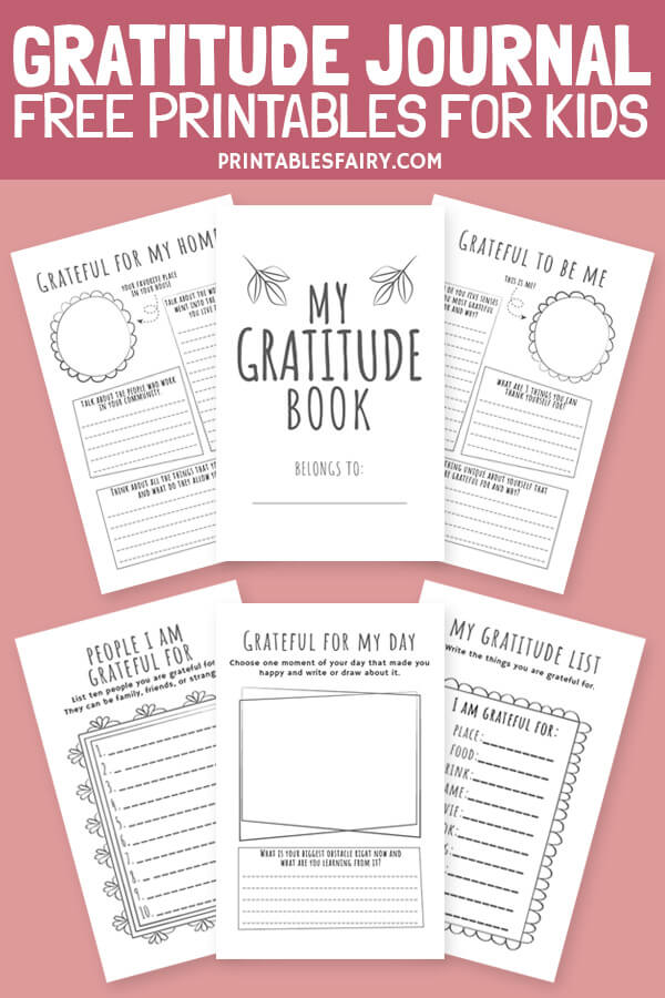 Gratitude Journal Printables for Kids