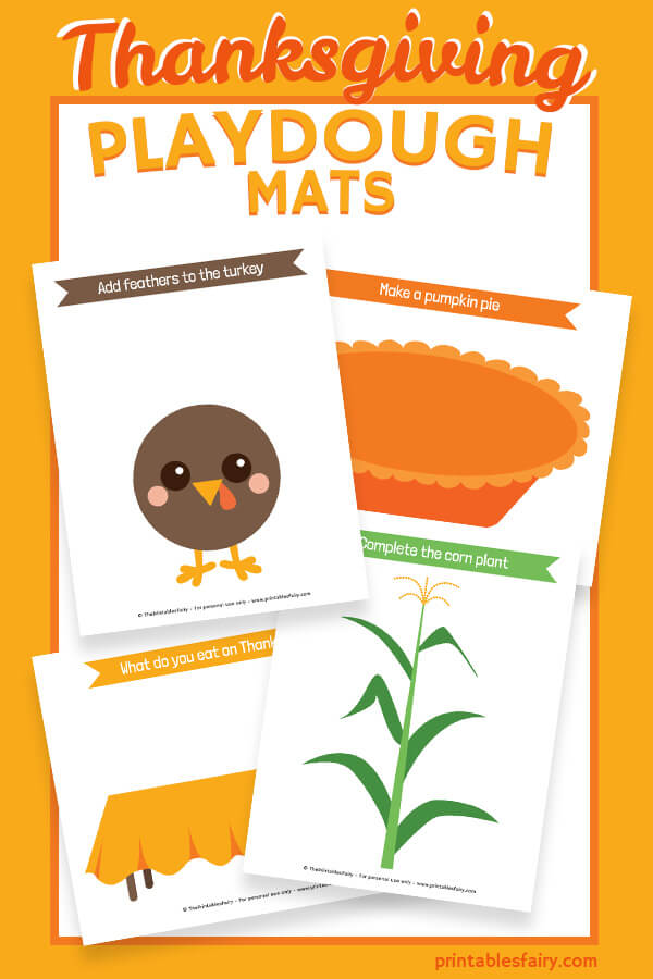 Thanksgiving Playdough Mats