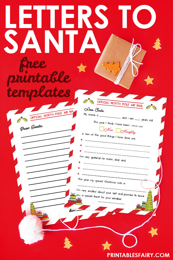 Free Printable Letter to Santa