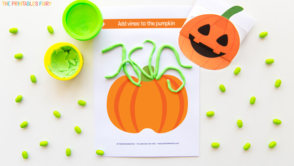 Pumpkin Vines Playdough Mat