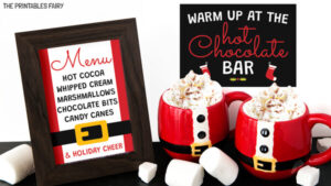 Hot Cocoa Bar {Free Printables} - The Printables Fairy