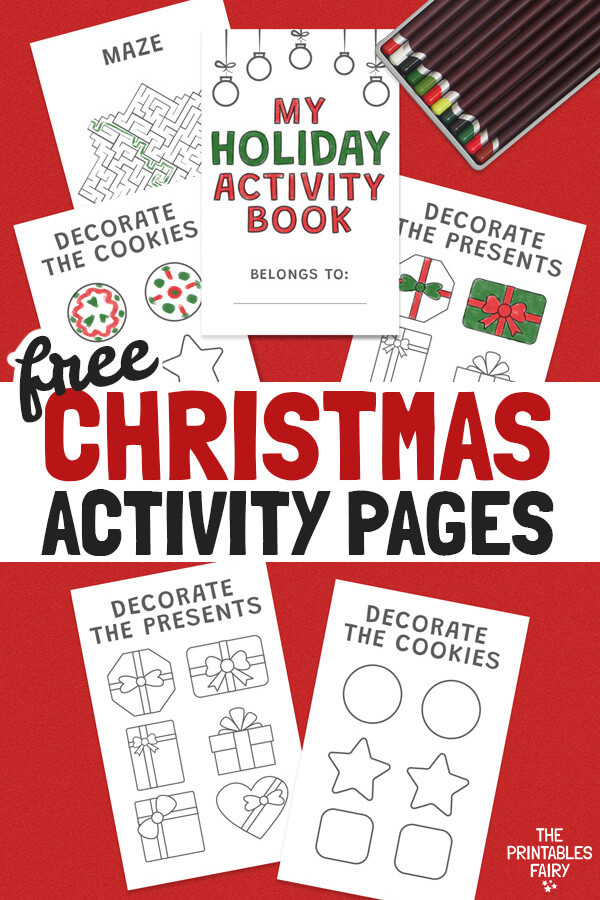 Christmas Activity Book Free Printable The Printables Fairy