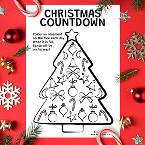 Christmas Ornaments Countdown