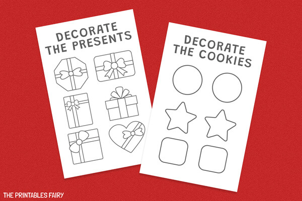 Decorate the presents and cookies