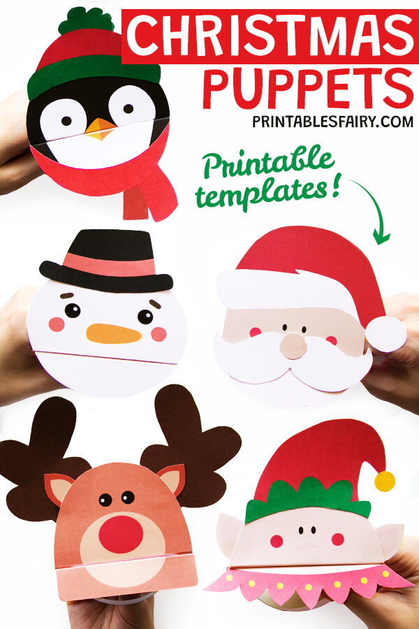 Printable Christmas Puppet Templates