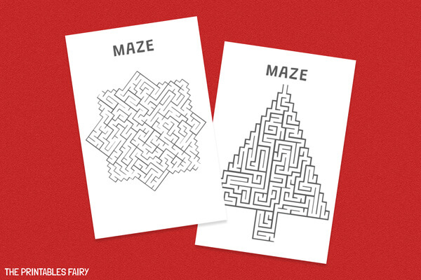 Christmas Mazes