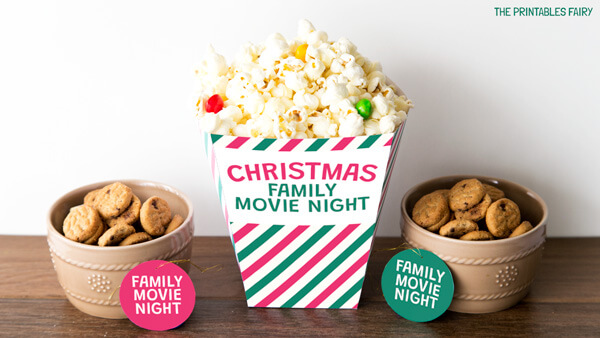 Popcorn box and Treat tags