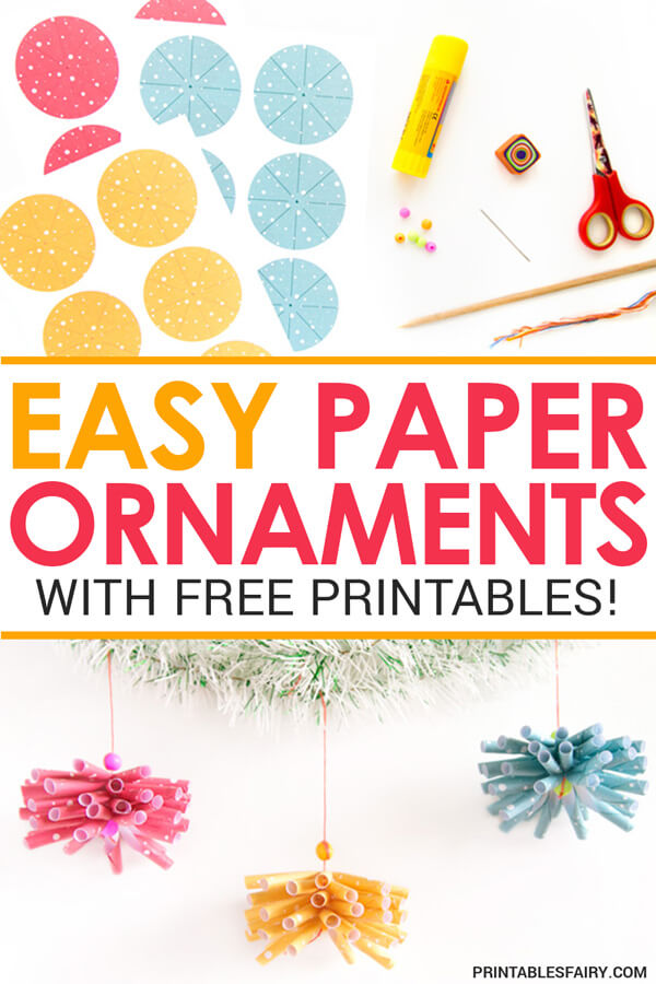 Easy paper ornaments