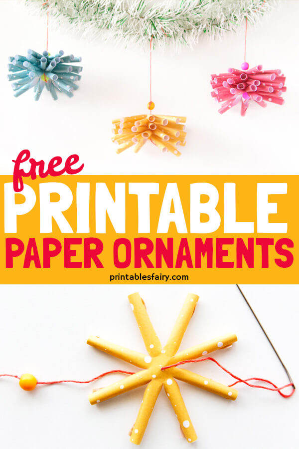 Printable Paper Ornaments