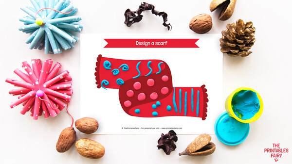 Design a scarf Playdough Mat