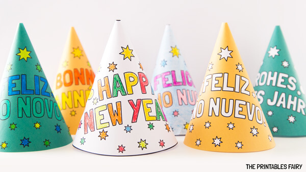 New Year's Eve Party Hat Printables