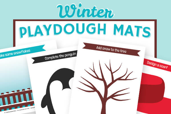 Winter Playdough Mats