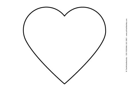 Free Large, Medium, and Small Heart Stencils (Printable PDFs) in 2023