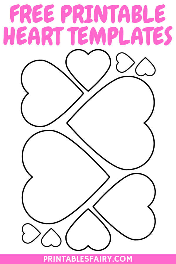 Free Printable Heart Templates The Printables Fairy