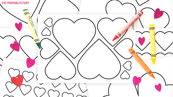 Free Printable Heart Templates - The Printables Fairy