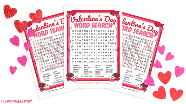 Printable Valentine's Day Word Search