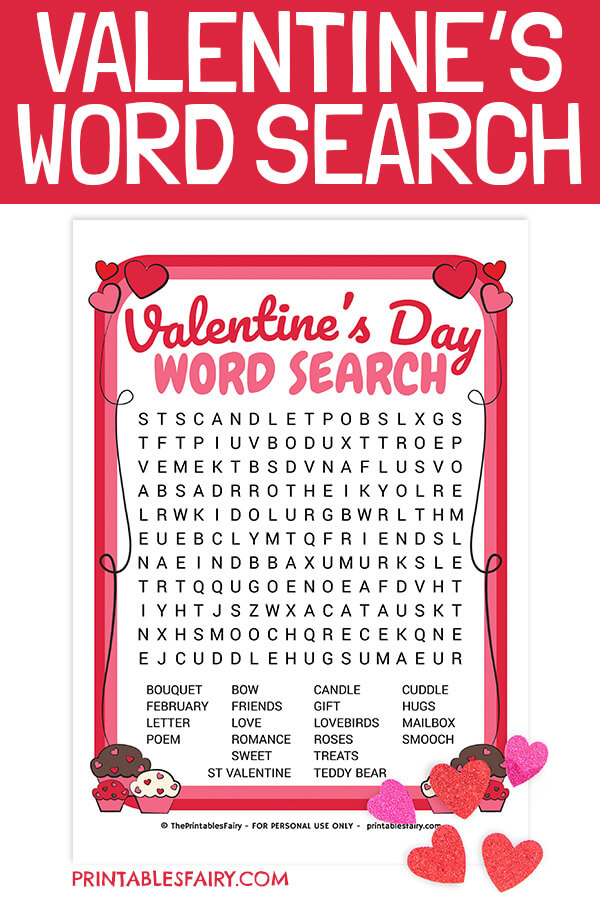 Valentine's Day Word Search Puzzle