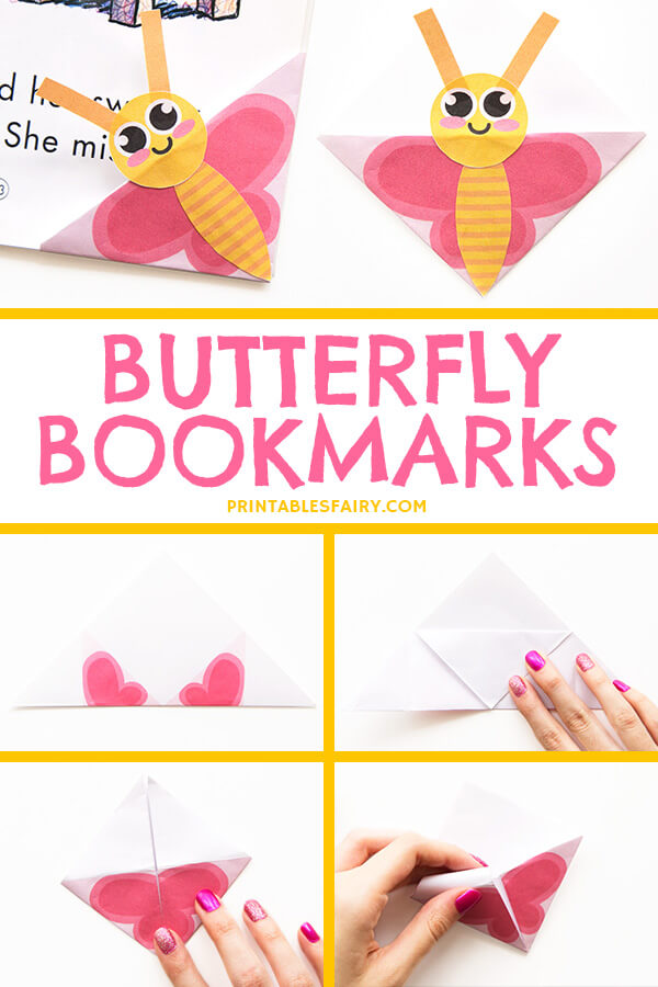 Paper Butterfly Bookmarks