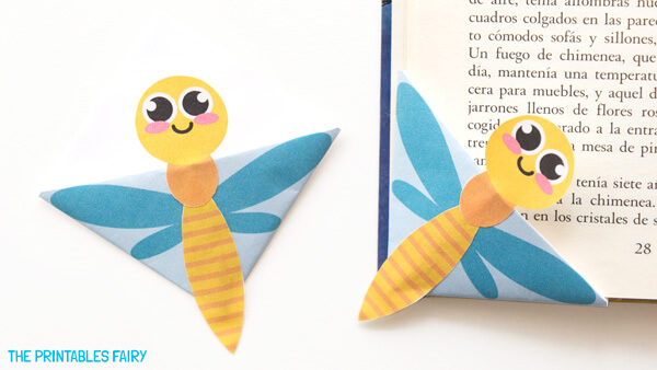 DIY Dragonfly Bookmarks