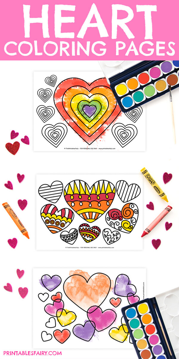 Free Printable Heart Coloring Pages