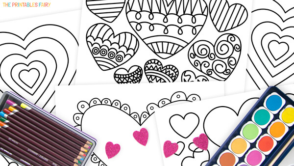 Heart Coloring Pages for Kids