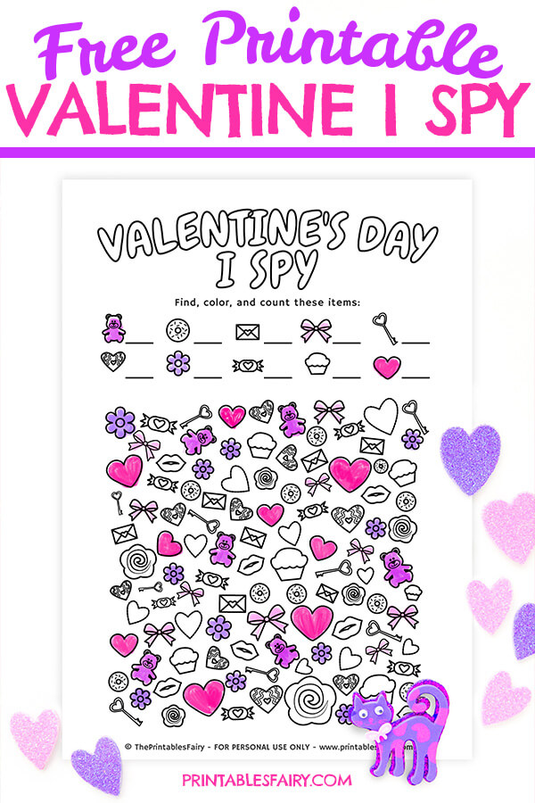 Free Printable Valentine I Spy